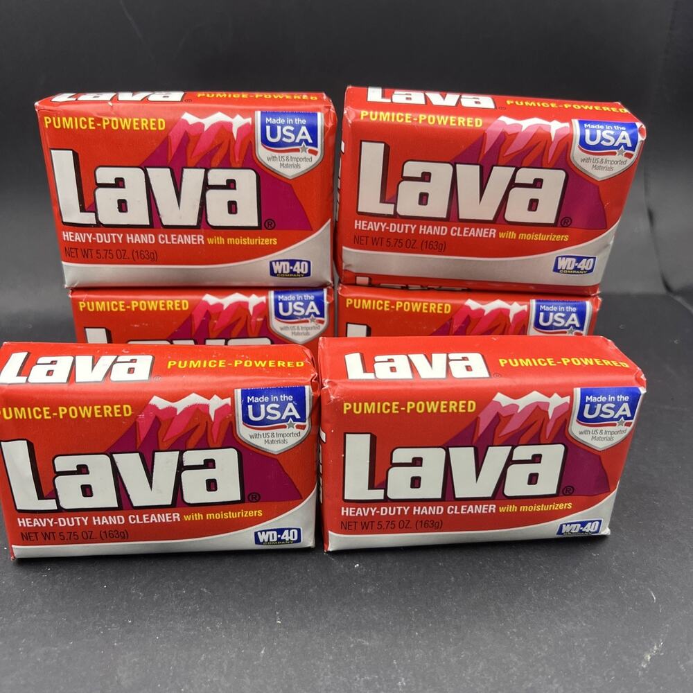 6 Lava Soap Heavy-Duty Hand Cleaner pumice powered 5.75 oz Bar Sealed New 10185